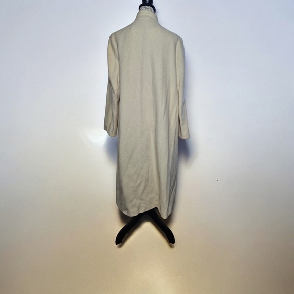 Vintage Ms. Freddi Women's Trench Coat | Ivory, Light Brown - Picture 3 of 5